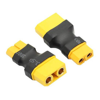 3Pcs XT60 to XT90 Converter Plug, no Wire Adapter Battery Connector Plug | XT60 Female to XT90 Female Battery Adapter Plug, Plug and Play, for RC Lithium Battery or Plug Converter - style: XT60 Female to XT90 Female - 3Pcs