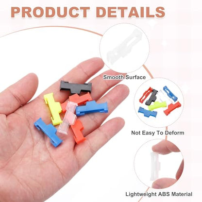 MECCANIXITY 40 Pcs Servo Extension Cable Clips Lock, Servo Cable Safety Connector Lead Wire Buckle Lock for RC Car Plane Boat DIY Y Adapter Cable, White - color: White