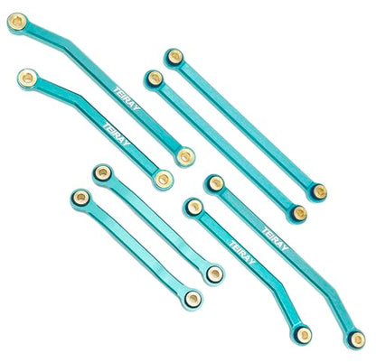 Trx4m Upgrades High Trail Links Clearance Chassis CNC Aluminum Set for Traxxas TRX4M 1/18 Upgrade Parts (Green) - color: Green Links