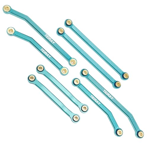 Trx4m Upgrades High Trail Links Clearance Chassis CNC Aluminum Set for Traxxas TRX4M 1/18 Upgrade Parts (Green) - color: Green Links