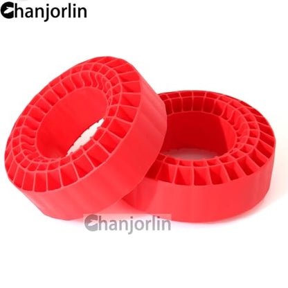 1.9 RC Silicone Rubber Insert Foam Soft Waterproof 108x42mm Fit 118-122mm 1/10 Crawler Wheels Tires for 1:10 Crawler Car Traxxas TRX4 Axial SCX10 Capra RXB10 RC4WD D90 TF2 Gen8 4PCS (Red) | Fit 118-122mm 1/10 Crawler Wheels Tires - color: Red