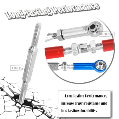 Upgrade Parts Turnbuckles Camber Links for 1/10 Slash 2WD 4X4/Rustler 2WD 4X4/Hoss 2WD 4X4/Stampede 2WD 4X4 RC Truck, Aluminum Adjustable Turnbuckles,Replace 3644 3745 1935,Navy Blue