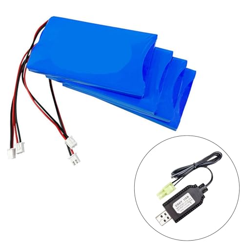 2Pack 7.2V USB Charging Cable with JSTs/SM2.0 2P Connectors Plug Replacement for 7.2V NiCd NiMh Battery