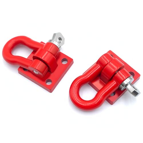 Trailer Tow Hooks Buckle Winch U Shackles for SCX6 AXI05000 | 1/6 Scale RC Crawler Car Upgrade Parts