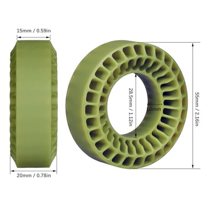 Silicone Rubber Tires Foam Inserts for 1/18 1/24 RC Crawler Fit for 1.0 inch 59-62mm*24mm Wheel Tires (4pcs Green) - color: 4pcs Green