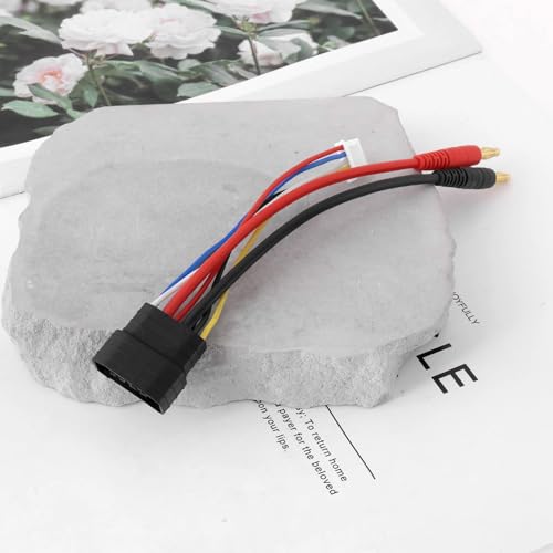 1x RC Car Lipo Battery Connector Cable Adapter 4S Hard-Case Battery Harness Connector with JST-XH Balance Plug Compatible with T-raxxas TRX 1/8 RC Car