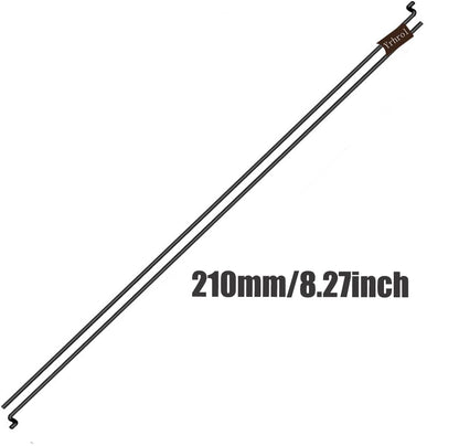 20Pcs Adjustable Pushrod Connector Linkage Stopper 1.3mm + 20Pcs Nylon Control Horns 21x10 mm + 20Pcs 1.2 x 210mm Z Push Rods Parts Compatible for RC Airplane Plane Boat Replacement (20pcs) - color: 210mm/8.27inch