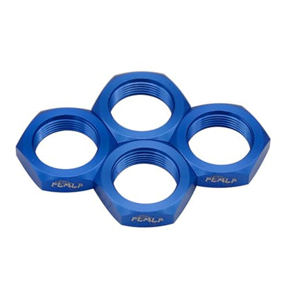 FLMLF 24mm RC Car Wheel Nuts 4-Piece Set (Blue) | for 1/5 HPI ROFUN BAHA ROVAN KM Baja 5B 5T 5SC Truck Parts - color: Blue