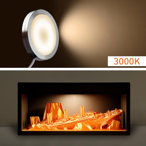 10 Set 3D Printer LED Lamp Kit 001, Compatible with Bambu lab H2D/A1/A1mini/P1S/P1P/X1C Makerworld Maker's Supply Hardware kit 5V USB Powered, 3000K Warm Light - size: 3000K Warm Light