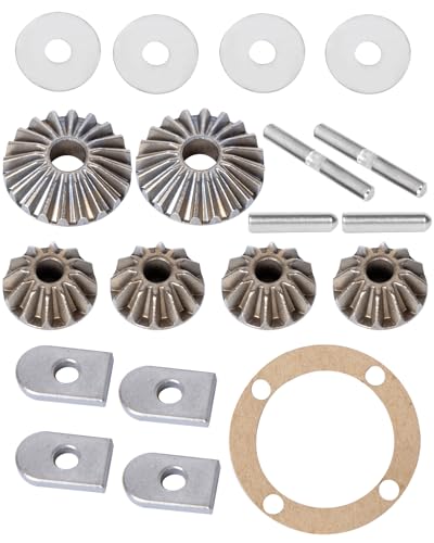 Diff Gear Set Upgrades Parts for 1/7 Felony Fireteam Infraction Limitless Mojave,1/8 Kraton Notorious Outcast Talion TLR Tuned Typhon 6S,RC Metal Diff Gear Hops up,Replace #ARAC4010