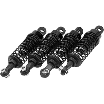 4Pack ShareGoo RC Shocks Absorber Damper 55mm Compatible with WLtoys A949 A959 A969 A979 K929 1/18 RC Car Upgrade Part (Black) - color: Black