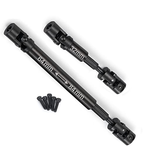 MORLORDY RC Metal Steel Drive Shafts Driveshafts 64+32mm for 1/24 RC Crawler Car SCX24 Upgrades AXI90081 Deadbolt Accessories
