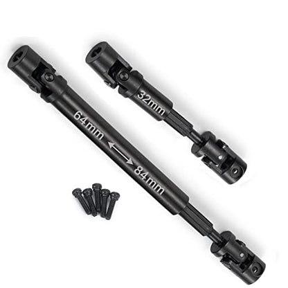 MORLORDY RC Metal Steel Drive Shafts Driveshafts 64+32mm for 1/24 RC Crawler Car SCX24 Upgrades AXI90081 Deadbolt Accessories