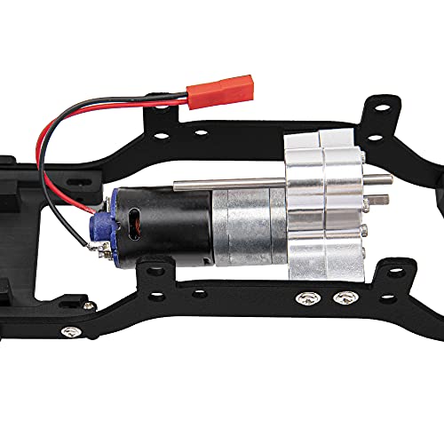 ShareGoo Metal Body Chassis Frame Car Shell Suspension Bracket with 370 Motor kit for MN Model D90 D91 MN45 MN99 MN99S 1/12 RC Car (Black) - color: Black