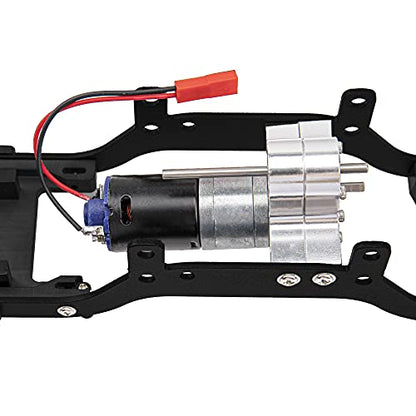 ShareGoo Metal Body Chassis Frame Car Shell Suspension Bracket with 370 Motor kit for MN Model D90 D91 MN45 MN99 MN99S 1/12 RC Car (Black) - color: Black
