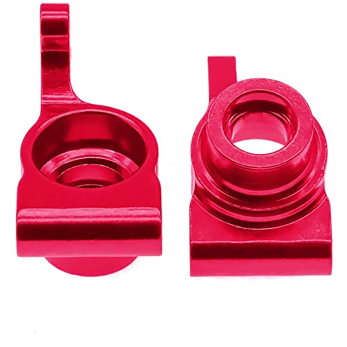 Aluminum Front/Rear Steering Hub Base C Carrier Knuckle Base C Seat Upgrade Parts for WLtoys 144001 1/14 RC Car Truck Buggy Replacement Accessories (Red)