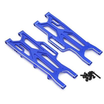 Aluminum Rear Lower Suspension Arms Set Compatible for Arrma 1/10 Kraton/Outcast 4x4 4S V2 BLX RC Truck Upgrade Parts L/R Suspension Arms Swing Arm Replacement ARA330711 - color: blue, size: Rear Lower