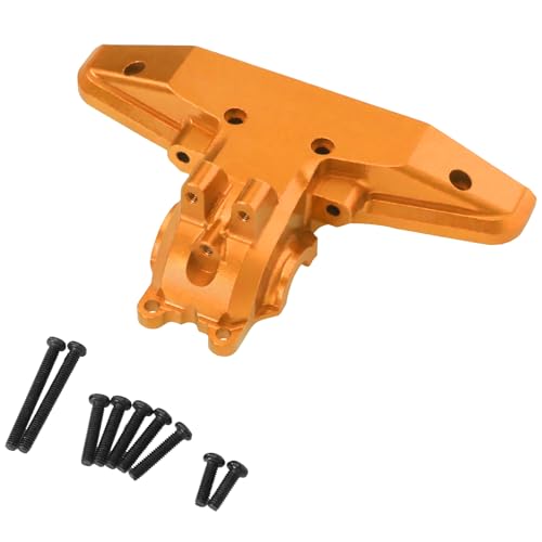 6061 Aluminum Rear Gearbox Housing Differential Case Upgrade for SCY 16101 16102 for jjrc Q130A 1/16 RC Buggy Parts (Gold) - color: Gold
