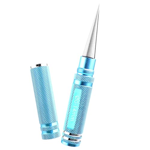 0-14mm RC Body Reamer Hole Puncher Body Mounting for RC Vehicle Truck Plastic Body Shell Cover Hobby Repair Tools Body Shell Drills(Blue)