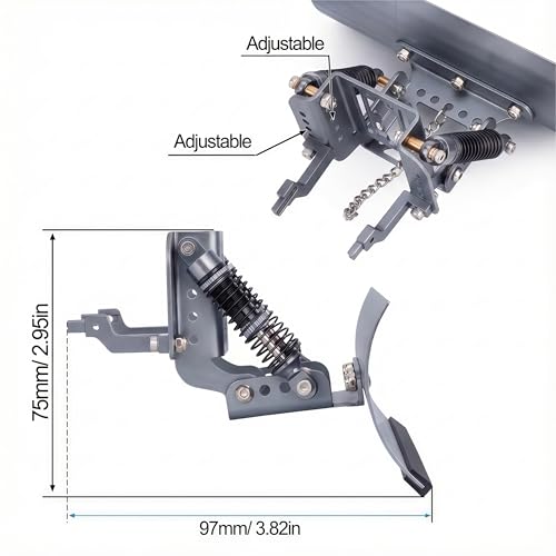 RC Snow Plow for TRX4M & SCX24, Adjustable Aluminum 1/18 1/24 RC Crawler Plow, Servo Operated Snow & Sand Shovel Upgrade, CNC Metal RC Plow Truck Accessory (Grey) - color: Grey