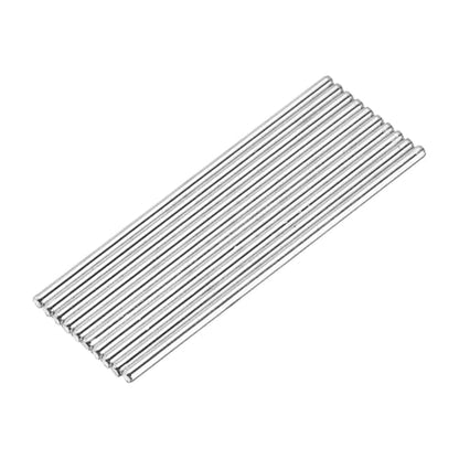 MECCANIXITY 10pcs 2mmx55mm Toys Shaft Round Rod Axles Drive Shaft for DIY RC Car Truck Boat Helicopter Model Part, Silver - size: 2mmx55mm