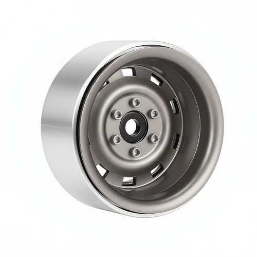 AMK 1.9 Beadlock Wheels Steel 4Pcs – RC Rock Crawler Wheel Rims -8.9mm Offset for 1/10 TRX4 TRX6 SCX10 Jeep Capra Gen8, 12mm Hex Upgrade
