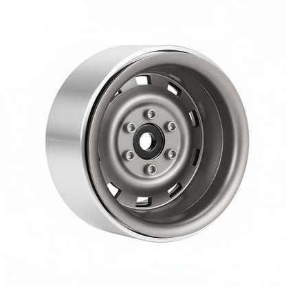 AMK 1.9 Beadlock Wheels Steel 4Pcs – RC Rock Crawler Wheel Rims -8.9mm Offset for 1/10 TRX4 TRX6 SCX10 Jeep Capra Gen8, 12mm Hex Upgrade