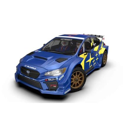 Rlaarlo XTS-S10 1/10 Scale 4WD RTR Carbon Fiber Brushless RC Rally Car, 3652-3300KV 80A Sensored ESC 3S Rally Suspension - color: Blue (Xts-s10)