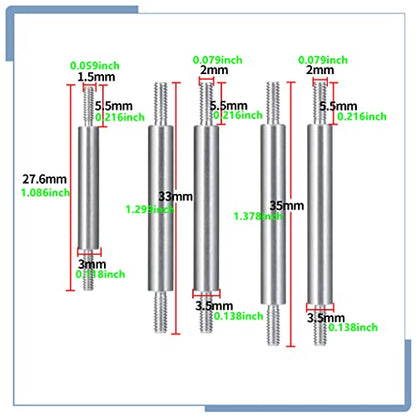 RC Stainless Steel Suspension Links Chassis Linkage Set for Kyosho Mini Z 4x4 1/18 Scale Jimny 1/24 Scale Wrangler