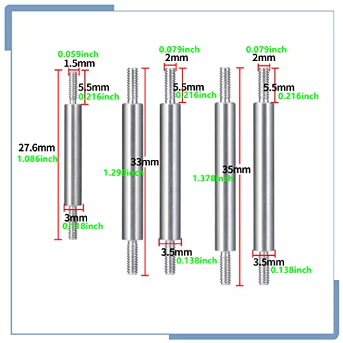 RC Stainless Steel Suspension Links Chassis Linkage Set | For Kyosho Mini Z 4x4 1/18 Scale Jimny 1/24 Scale Wrangler