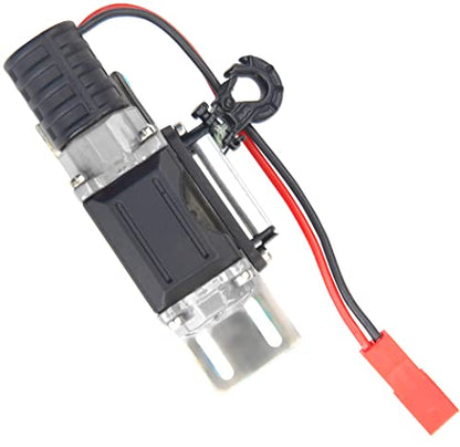 RC Crawler Winch w/Steel Wire Compatible with Traxxas TRX4 Axial SCX10 90046 RC4WD D90 Redcat Gen8 1/10 RC Crawler Car Option Part (Silver) - color: Silver