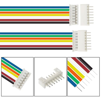 40Pcs Jst 2.0 Ph 7 Pin Connector Plug,Include 20pcs Mini 7 Pin Jst Ph2.0 Connector Plug Female with 150mm Cable Wire & 20pcs Male Micro Jst Ph2.0mm 7 Pin Connector Kit - size: Jst-2.0-Ph-7Pin-20pcs