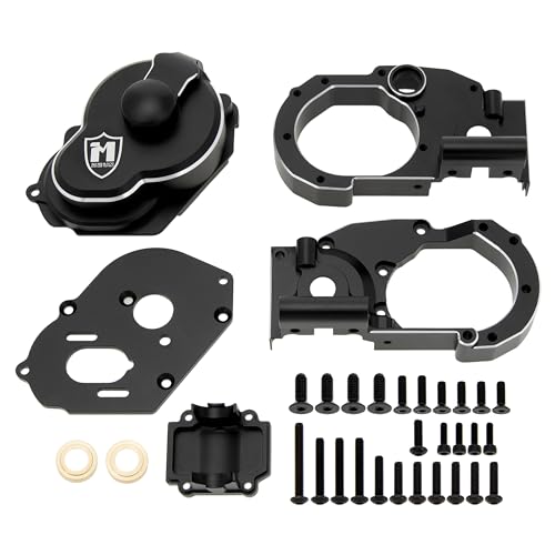 MEUS RACING Transmission Case Gearbox Housing for 272 272RTraxxas VXL 2WD Slash Bandit Rustler Stampede Drag Slash C10 Mustang 5.0 F-150 Raptor (Black) - color: Black