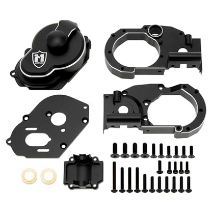 MEUS RACING Transmission Case Gearbox Housing for 272 272RTraxxas VXL 2WD Slash Bandit Rustler Stampede Drag Slash C10 Mustang 5.0 F-150 Raptor (Black) - color: Black