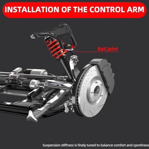 XKV Front Upper & Lower Suspension Control Arms | Compatible with 1968-1972 Chevrolet Chevelle,El Camino,Monte Carlo,Malibu,Oldsmobile 442,Pontiac LeMans,Tempest,Buick Skylark - size: 68-72 Buick Skylark,Chevy Chevelle
