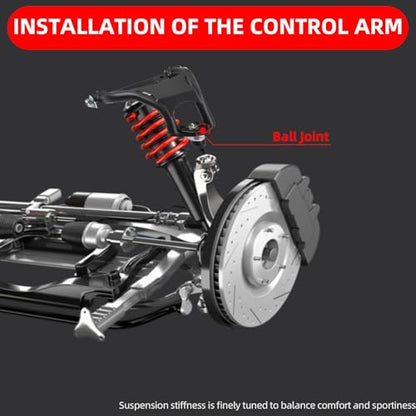 XKV Front Upper & Lower Suspension Control Arms | Compatible with 1968-1972 Chevrolet Chevelle,El Camino,Monte Carlo,Malibu,Oldsmobile 442,Pontiac LeMans,Tempest,Buick Skylark - size: 68-72 Buick Skylark,Chevy Chevelle