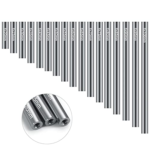 Que-T 17pcs 20-100mm Metal Linkage Pull Rod Kit for 1/10 RC Axial SCX10 Rock Crawler Car Upgrade Parts (Titanium) - color: Titanium