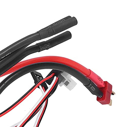 3670 2650KV Brushless Motor 120A ESC Combo High Power Brushless Motor System with Cooling Fan for 1/8 Scale RC Cars Aluminum Alloy Construction
