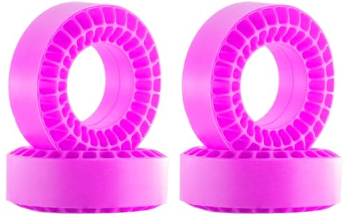 4PCS Silicone Rubber Inserts Foam for 58-64mm (2.4” OD) 1.0 Tires, RC Car Tire Inserts for TRX4M SCX24 1/18 1/24 Crawler Tires (Purple) - color: 1.0in Gjltnc-purple