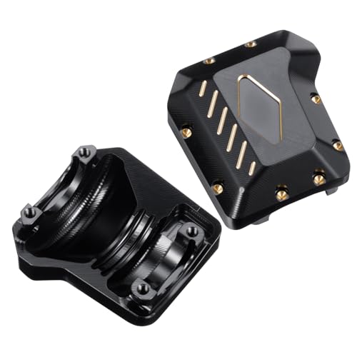 LSG 2PCS Brass Front and Rear Axles Housing Diff Cover 127g Counterweight for 1/10 TRX4 TRX6 RC Crawler Upgrade Parts