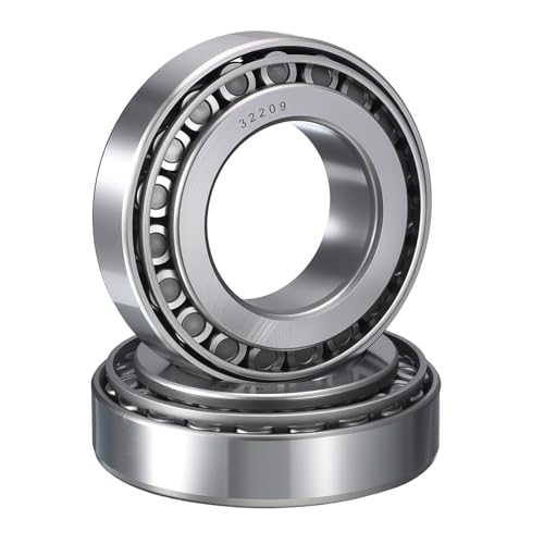 2 Pack 32209 Tapered Roller Bearing Cone and Cup Set | 45mm Bore 85mm OD 25mm Cup Width, Chrome Steel Taper Bearings Set, ABEC-3 - size: 32209