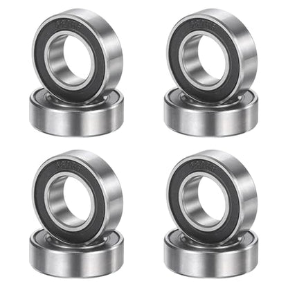 uxcell 8Pcs 689 2RS 9mmx17mmx5mm Deep Groove Ball Bearings, Double Rubber Shielded Bearing Steel ABEC5 High Performance for Industrial Machinery Precision Transmission, Black - size: 689 2RS 9mmx17mmx5mm