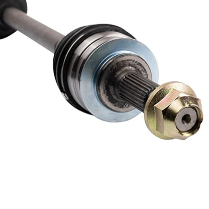 TRQ Front Driver Side CV Axle Assembly Compatible with 14-15 Infiniti Q50 AWD 16-18 Q50 V6 3.0L 3.5L AWD 13 G37 X Coupe 14-17 QX50 17-18 Q60 V6 3.0L 14-15 Q60 Coupe 13 EX37 - style: CSA32566