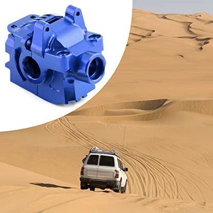 kingsea Aluminum Front Differential Gear Case Differential housing Compatible with Traxxas 1/10 Rustler Hoss Slash Stampede 4x4 XO-1 6880 RC Car, Blue - color: Blue