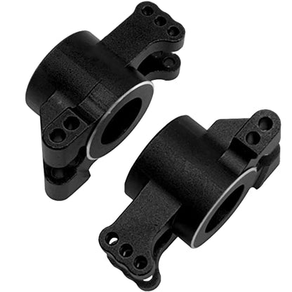 Alloy Rear Stub Axle Carriers Hub w/Ball Bearings # 9552 Compatible with Traxxas 1/8 Sledge 4WD 95076-4 RC Monster Truck Upgarde Parts (Black) - color: Black