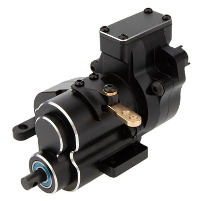 MEUS RACING Dual Speed Transmission Overdrive Gearbox for Vanquish Optic H10 1/10 RC Crawler (Black) - color: Black