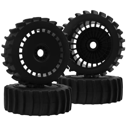 4PCS RC 1/8 Paddle Buggy Tires 17mm Hex Wheels Compatible with Arrma Typhon Traxxas Losi HPI Redcat Snow Sand Desert Tires 1/8 Off Road Buggy