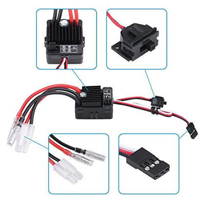 ZJchao Brushed ESC, Dust Proof Brushed 1060 60A ESC RC Car Accessories for 1/10 RC Car Parts