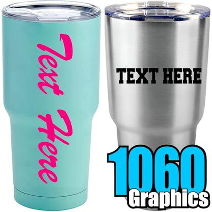 Custom Vinyl Lettering (2.2 inch Tall) - size: 2.2 inch Tall