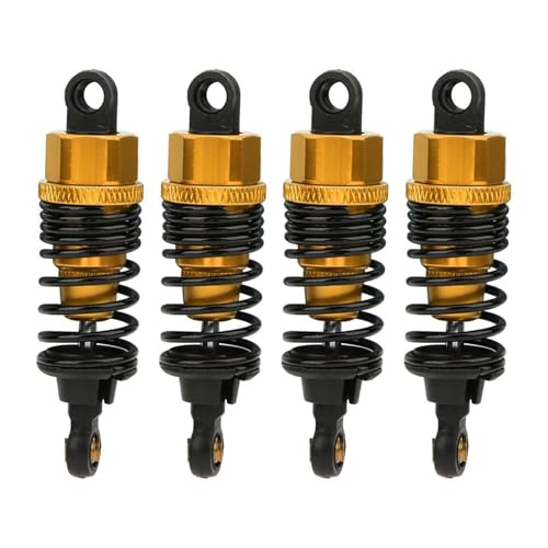 4pcs 68mm/98mm /108mm Aluminum Shocks Absorbers Damper for HSP for HPI 1/10 Scale RC Car On-Road Monster Truck Off Road Buggy(Golden 68mm) - color: Golden 68mm